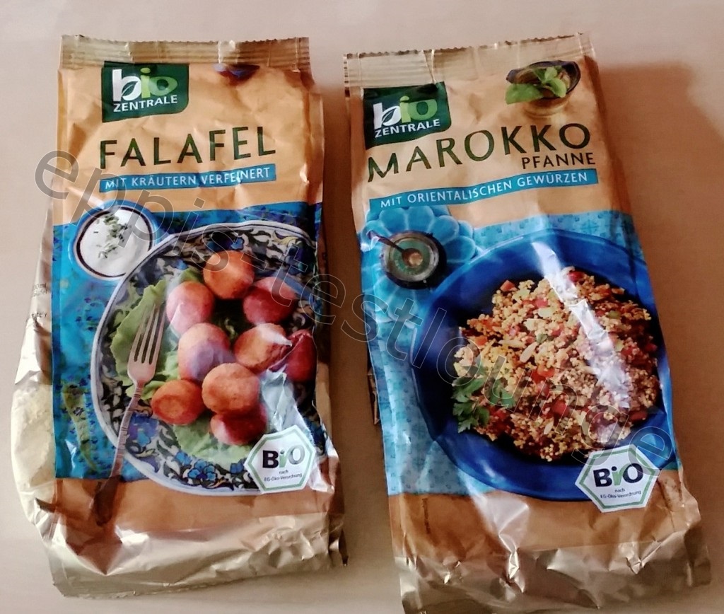 Biozentrale Falafel und Marokko Pfanne