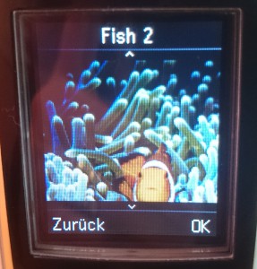 Gigaset C620A Bildschirmschoner Fish 2