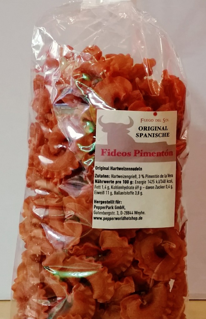 PepperWorld Shop Fideos Pimentón Nudeln
