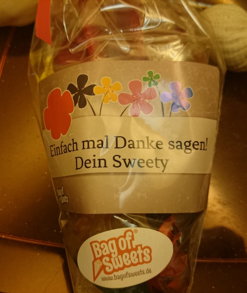 Bag of Sweets Danke sagen