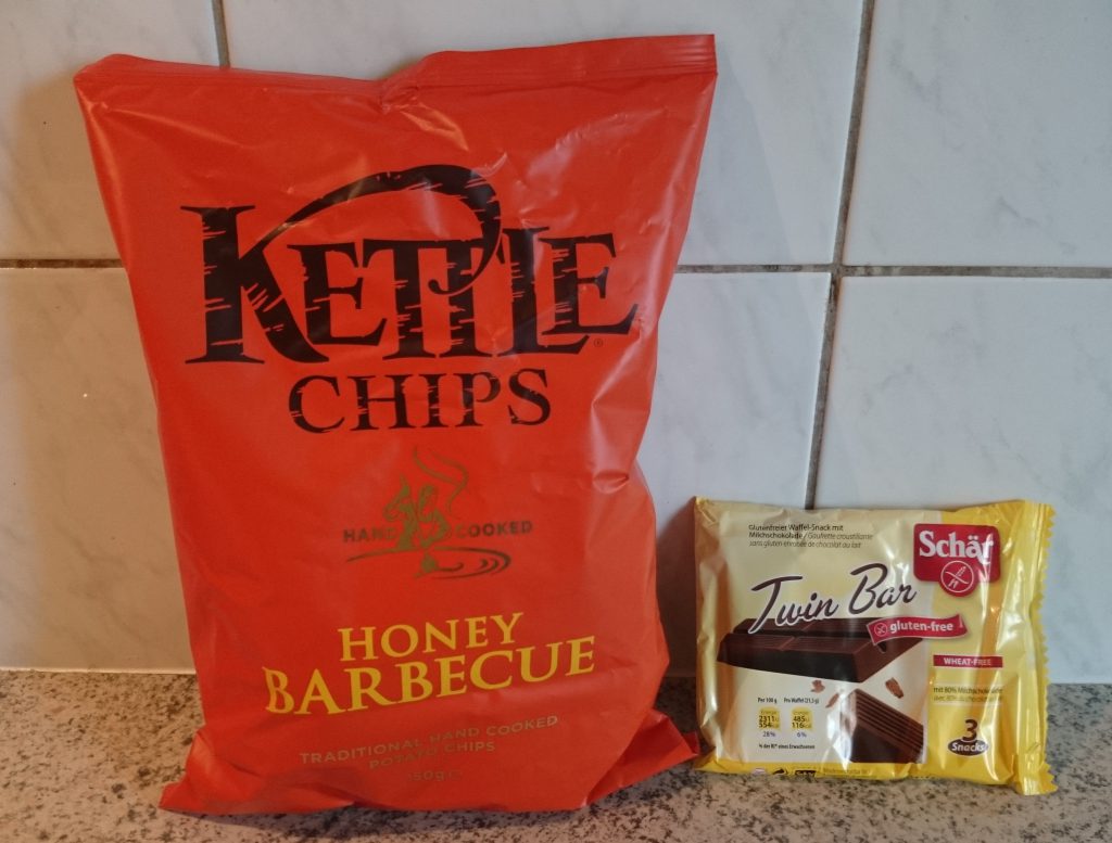 Brandnooz Genussbox Mai 2016 Kettle Chips, Schär Twinbar