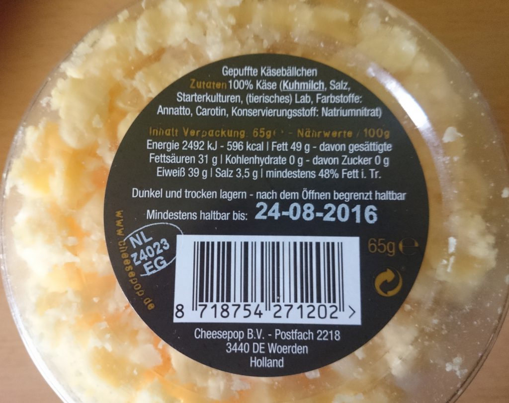 Cheese Pop Inhalt