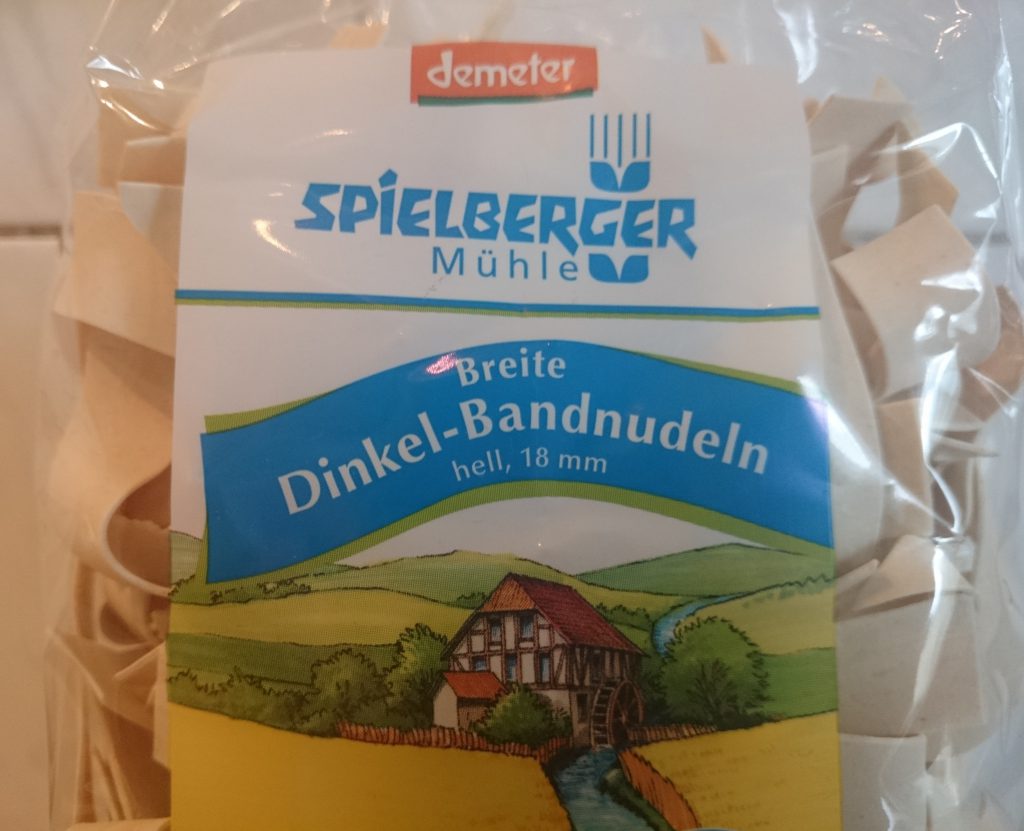 Breite Dinkel Bandnudeln Spielberger Mühle